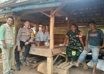 Polsek Baros Tingkatan Sinegritas TNI-Polri Dukung Ketahanan Pangan Nasional
