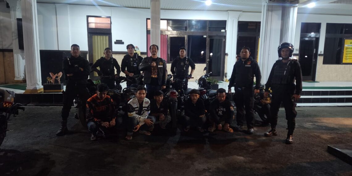 Tim Macan Bintana Polres Sukabumi Kota Amankan Pelaku Balapan Liar