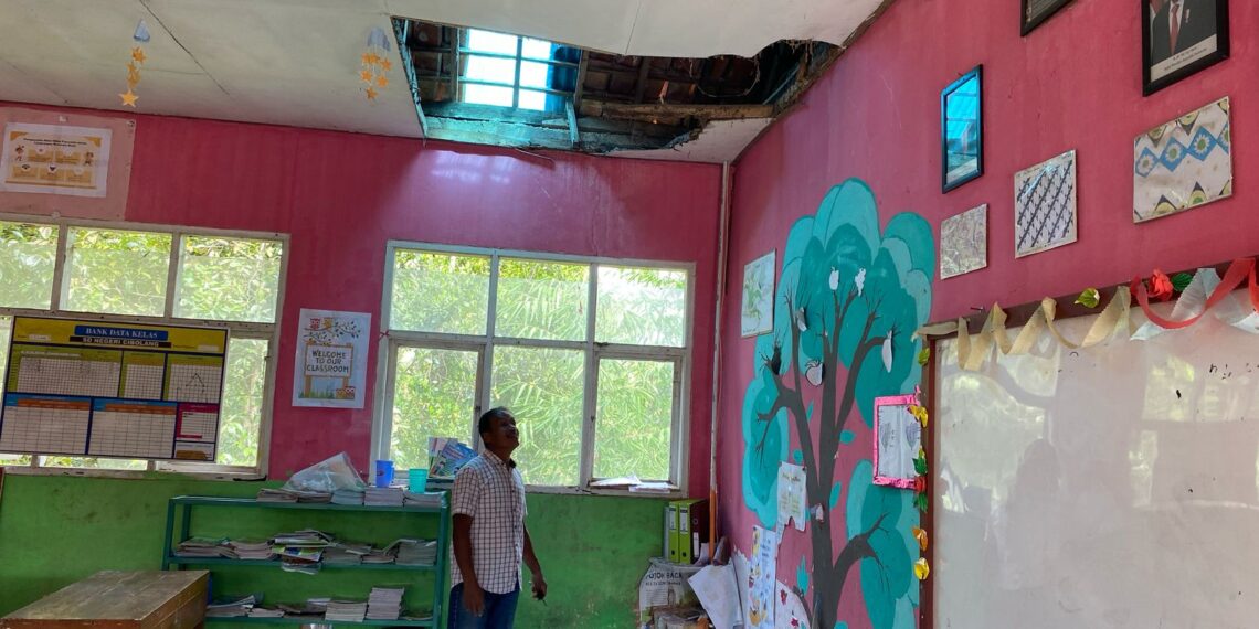 Ruang Kelas SD Negeri Cibolang di Kabupaten Sukabumi Rusak, Dua Ruang Kelas Jadi Tempat Belajar Enam Kelas
