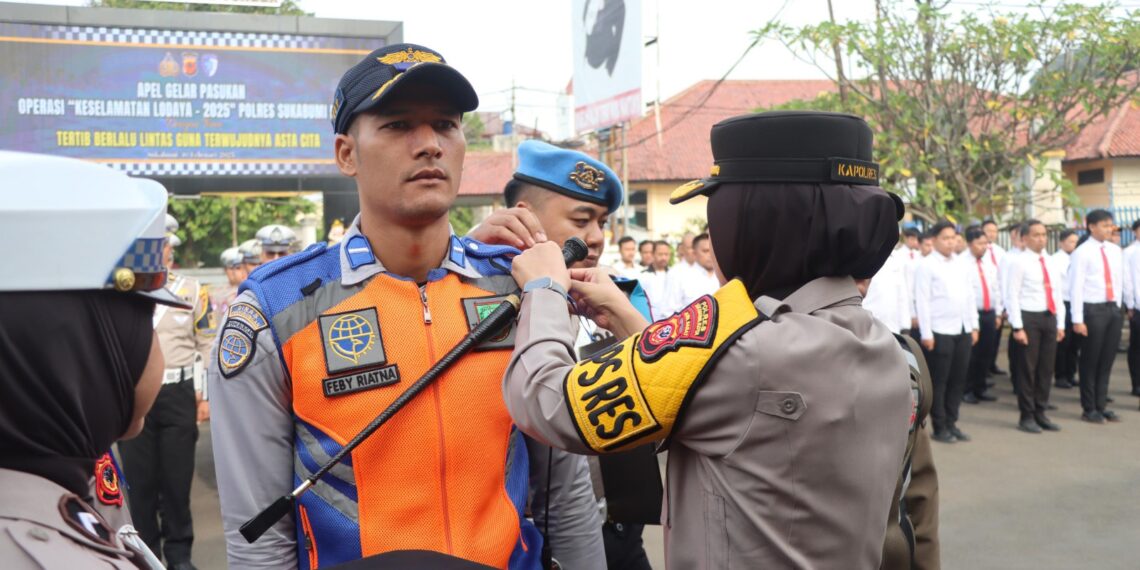Tingkatkan Disiplin Berlalulintas, Polres Sukabumi Kota Gelar Operasi Keselamatan Lodaya-2025