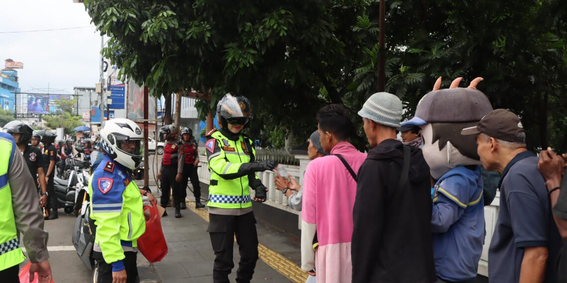 Pantau Situasi Kamtibmas, Polres Sukabumi Kota Patroli Bermotor Jelang Buka Puasa