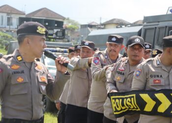 Tingkatkan Kemampuan, Ratusan Polisi di Sukabumi Gelar Latihan Dalmas
