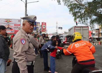 Polres Sukabumi Kota Kawal Aksi Simpatik Driver Online