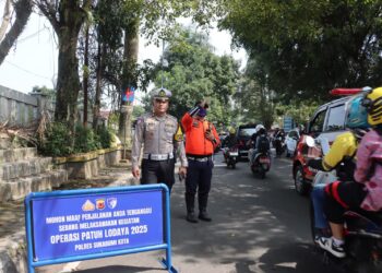 Gelar Razia Gabungan, Polres Sukabumi Kota Tindak Puluhan Pelanggar Lalu Lintas