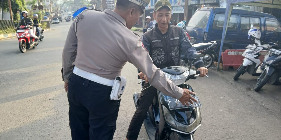Hari Pertama Digelar, Ratusan Pengendara di Sukabumi Terjaring Ops Patuh Lodaya 2025