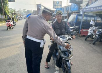 Hari Pertama Digelar, Ratusan Pengendara di Sukabumi Terjaring Ops Patuh Lodaya 2025