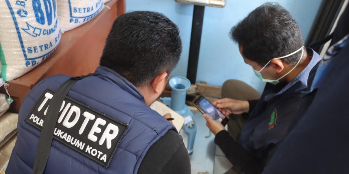 Pantau Kualitas dan Ketersediaan Beras, Satgas Pangan Polres Sukabumi Kota Sidak Pasar