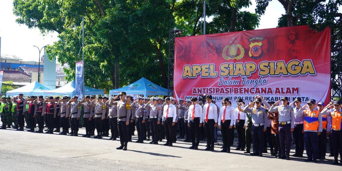 Kapolres Sukabumi Kota Pimpin Apel Siap Siaga Bencana Alam