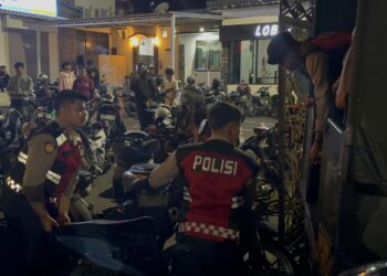 Cipta Kondisi Akhir Pekan, Polres Sukabumi Kota Tindak 124 Pengendara Berknalpot Brong