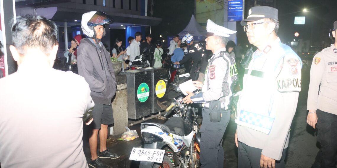 Polres Sukabumi Kota Tindak 48 Kendaraan Berknalpot Brong