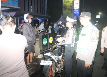 Polres Sukabumi Kota Tindak 48 Kendaraan Berknalpot Brong