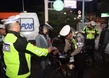 Jelang Berakhirnya Operasi Zebra Lodaya 2025, Polres Sukabumi Kota Gelar KRYD Akhir Pekan