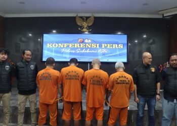Polres Sukabumi Kota Bongkar Sindikat Curanmor, 4 Pelaku Diamankan