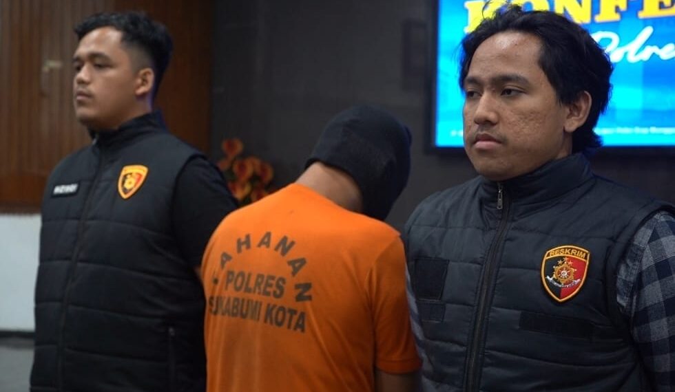 Polres Sukabumi Kota Ringkus Ayah Tiri yang Tega Cabuli Anak