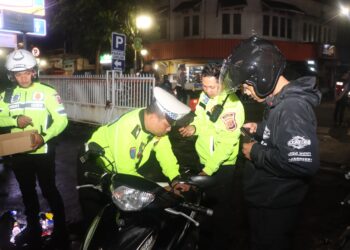 KRYD Akhir Pekan, Polres Sukabumi Kota Tindak 115 Pengguna Knalpot Brong