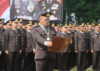 Wakapolres Sukabumi Kota, Kompol Fajri Hadiri Tupdik dan Pelantikan 1.780 PAG