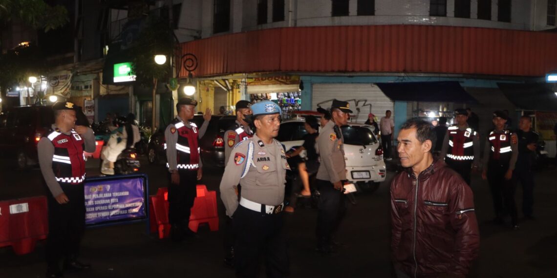 Polres Sukabumi Kota Gelar KRYD, Wakapolres Pimpin Patroli dan Penertiban Knalpot Brong