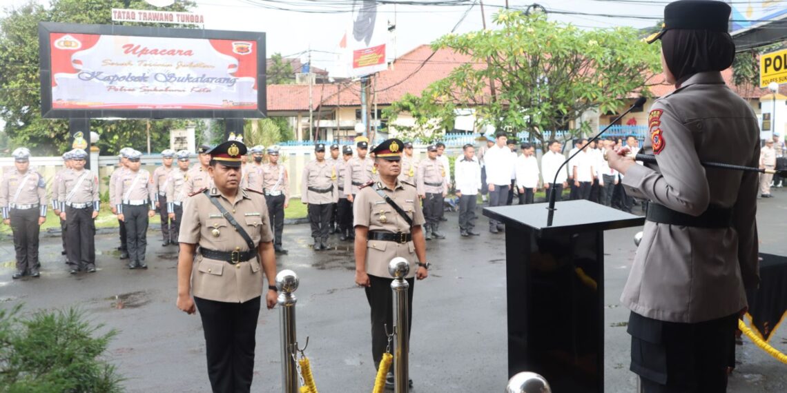 Pimpin Sertijab Kapolsek Sukalarang, Kapolres Minta Pejabat Baru Jadi Problem Solver