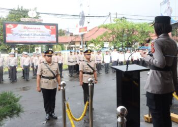 Pimpin Sertijab Kapolsek Sukalarang, Kapolres Minta Pejabat Baru Jadi Problem Solver