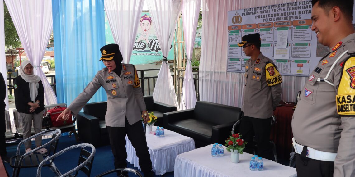 Kapolres Sukabumi Kota Cek Kesiapan Pos Nataru