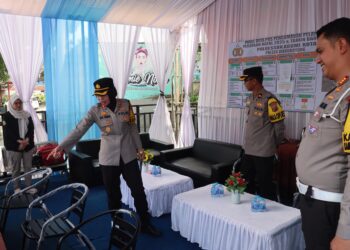 Kapolres Sukabumi Kota Cek Kesiapan Pos Nataru