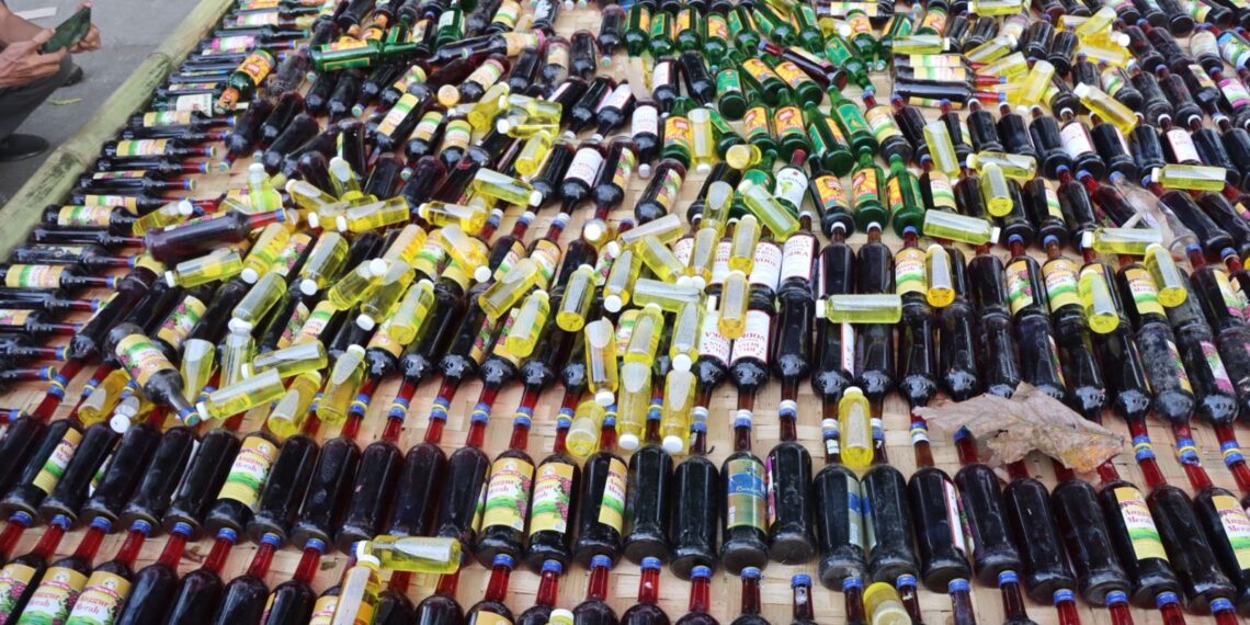 Polres Sukabumi Kota Musnahkan 2.325 Botol Miras Hasil Operasi Pekat Lodaya 2026