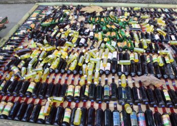 Polres Sukabumi Kota Musnahkan 2.325 Botol Miras Hasil Operasi Pekat Lodaya 2026