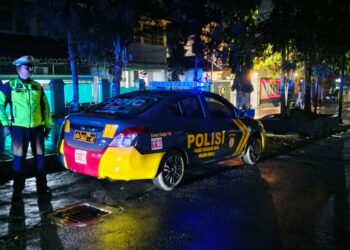 Patroli Malam, Polsek Cikole Perkuat Pengawasan Wilayah untuk Cegah Gangguan Kamtibmas