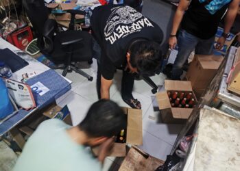 Razia Miras di Sukabumi, Polisi Amankan 159 Botol