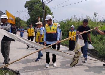 Pengecoran Rampung, Akses Jalan Prana Sukabumi Kembali Dibuka