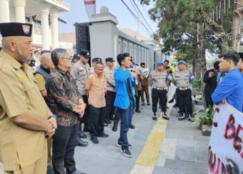 Mahasiswa PMII Demo Soal Rencana Pinjaman Pemkot Sukabumi Rp 89 Miliar