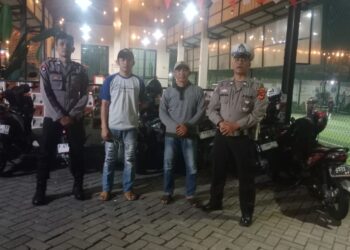 Polsek Baros Kawal Nobar Final Piala Presiden, Suporter Diajak Jaga Kondusivitas