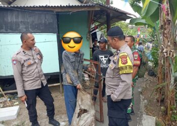 Respon Laporan Warga, Kapolsek Baros Amankan Terduga Pencuri Besi di Jayaraksa