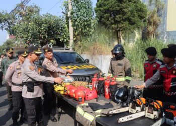 Kapolres Sukabumi Kota Cek Sarpras, Siapkan Simulasi Penanganan Karhutla