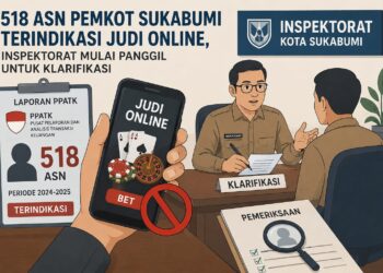 518 ASN Pemkot Sukabumi Terindikasi Judol, Inspektorat Mulai Panggil untuk Klarifikasi