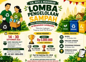 Lewat Lomba Kelola Sampah, Wakil Ketua DPRD Kota Sukabumi Feri Sri Astrina Dorong Warga Peduli Kebersihan