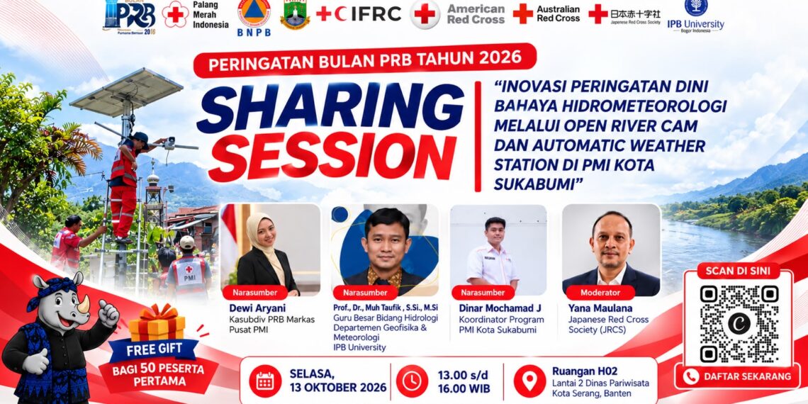 Peringatan Bulan PRB 2026, PMI Kota Sukabumi Angkat Sistem Peringatan Dini melalui ORC dan AWS