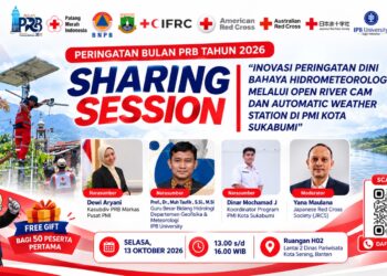 Peringatan Bulan PRB 2026, PMI Kota Sukabumi Angkat Sistem Peringatan Dini melalui ORC dan AWS
