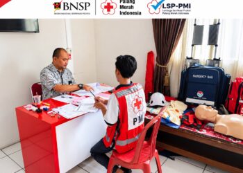 Tak Cukup Bermodal Kepedulian, Relawan PMI Kota Sukabumi Jalani Sertifikasi Kompetensi