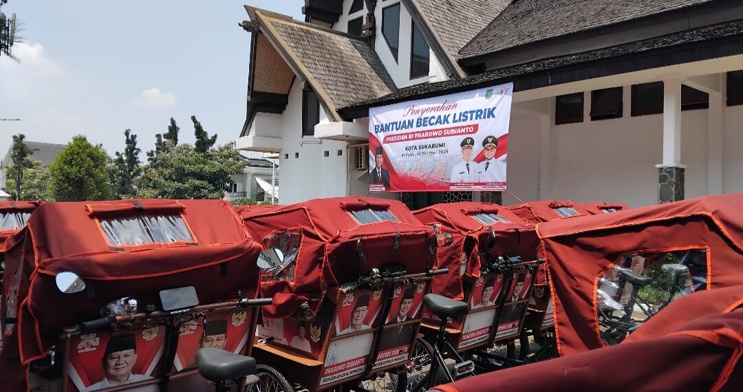 Bantuan Becak Listrik dari Presiden Prabowo, Dorong Penguatan Ekonomi Rakyat di Sukabumi